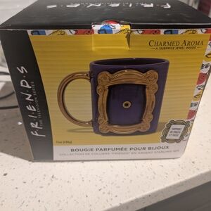 Charmed Aroma Purple Mug Candle with Gold Frame